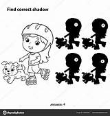 Shadow Coloring Pages sketch template