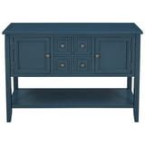 Buffet Cabinet Sideboard, 46" Buffet Cabinet Sideboard with 4 Storage Drawers, 2 Cabinets and 1 ...