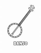 Free Coloring Sheet  Banjo By Make Music Easy TPT sketch template