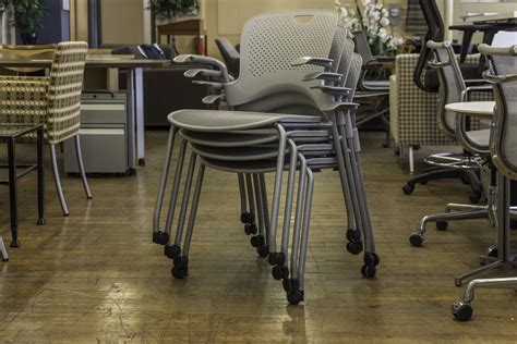 Herman Miller Caper Stacking Chairs with Casters • Peartree Office ...