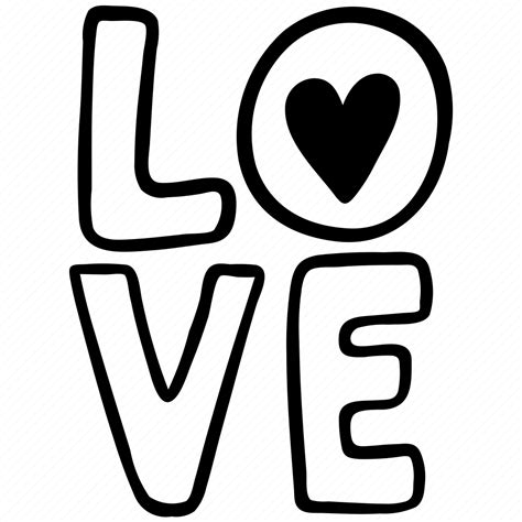 Heart, love, romantic, valentine, wedding, word icon - Download on Iconfinder