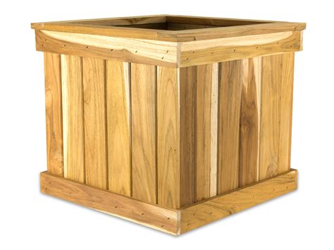 Teak Tree Planter Box - 28'' Cube - Teak Planter™