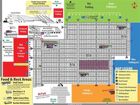 Flea Market Map | Shipshewana Auction & Flea Market | Shipshewana, Flea market, Auction