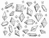 Crystal Coloring Pages sketch template