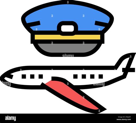 commercial aviation flight school color icon vector illustration Stock Vector Image & Art - Alamy