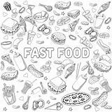 Fast Food Coloring Book Pages sketch template
