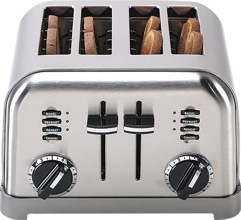 Cuisinart - 4 Slice Metal Classic Toaster - Brushed Chrome | eBay