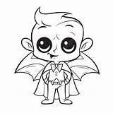 Cute Vampire Coloring Pages sketch template