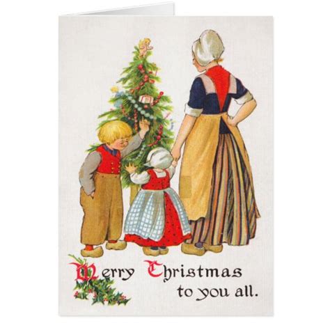 Vintage Holland Christmas Card | Zazzle