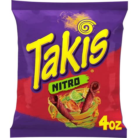 Takis Nitro Rolls 4 oz Bag, Habanero & Lime Flavored Spicy Tortilla Chips - Walmart.com