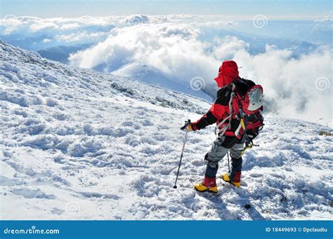 Mountaineer stock image. Image of area, climbing, equipment - 18449693