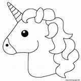 Unicorn Emoji Coloring Pages Printable sketch template