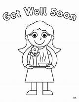 Get Well Soon Coloring Pages  15 FREE Printabulls sketch template