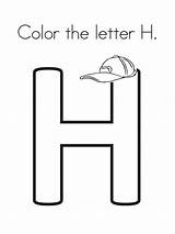 Letter H Coloring Page sketch template