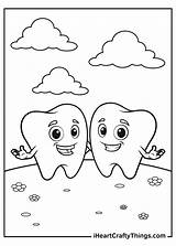 Tooth Coloring Sheet Printable sketch template
