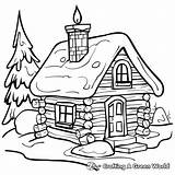 Cabin Coloring Pages  Free & Printable sketch template