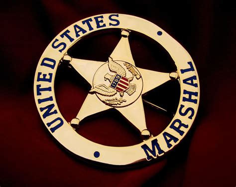 United States Marshal gold plated Badge - www.shoppen-fuer-sammler.de