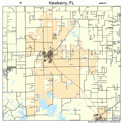 Newberry Florida Street Map 1248200