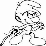 Hockey Smurf Coloring Page  Wecoloringpagecom sketch template