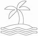 Island coloring page  ColouringPages sketch template
