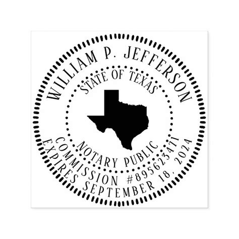 Notary Public Texas Self-inking Stamp | Zazzle.com