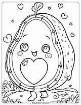22 Avocado Coloring Pages Free PDF To Print  Woo sketch template