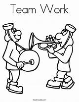Team Work Coloring Page  Twisty Noodle sketch template