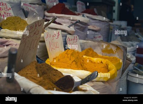 Tunisian spices are sold on the market in Medina of Sousse, Tunisia Stock Photo - Alamy