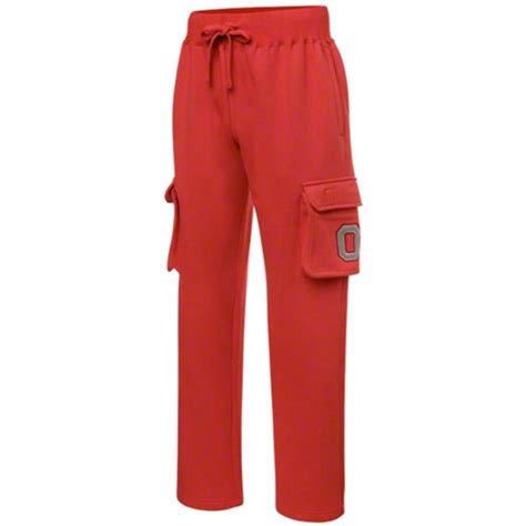 Ohio State Buckeyes Scarlet Letterman Fleece Cargo Pants - Fanatics.com