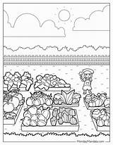 Coloring Crops Planting Plant Pages Garden Criancas Sheets Farmer  sketch template