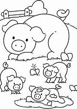 Cute Farm Animal Coloring Pages sketch template