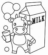 Milk Coloring Page sketch template