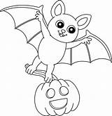 Halloween Bat Coloring Pages Sketch Page sketch template