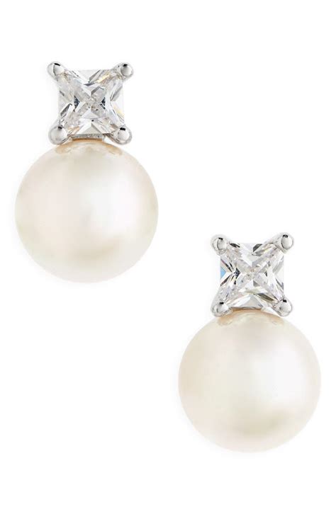 Majorica Pearl & Crystal Earrings | Nordstrom