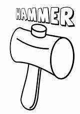 Hammer Coloring Pages sketch template