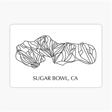 "sugar bowl trail map" Sticker for Sale by lls23 | Redbubble