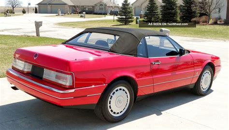 1992 Cadillac Allante Red Convertible Sharp Excellent Look