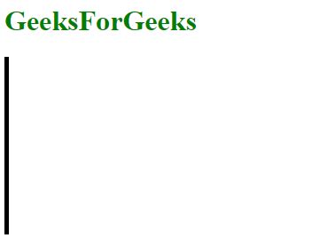 How to make a vertical line using HTML ? - GeeksforGeeks