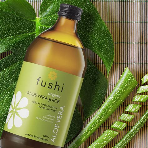 Organic Pure Aloe Vera Juice (500ml) | Fushi | Raw Living UK