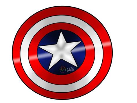 Captain America Shield Drawing | Free download on ClipArtMag