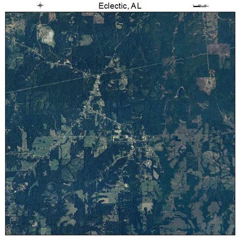 Aerial Photography Map of Eclectic, AL Alabama