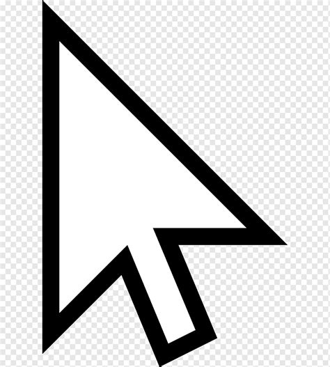 White cursor, Computer mouse Pointer, Mouse Cursor, angle, white, text png | PNGWing