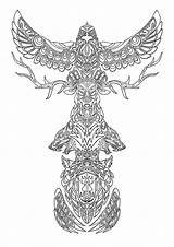 Free Printable Totem Pole Coloring Pages For Kids sketch template