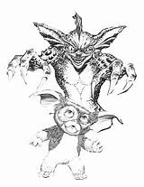 Gizmo Gremlins Coloring Pages  Art sketch template