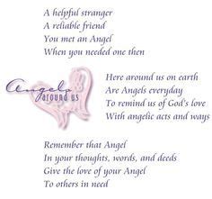 Angels Among Us Poem | Angels Among Us Poem | Inspirational Angels ...