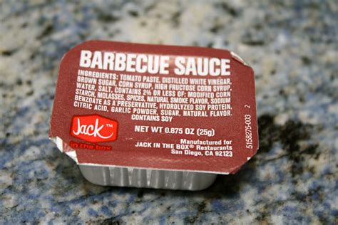 jack in the box sauce list