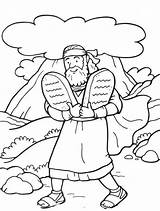 Moses And The 10 Commandments Coloring Pages  Home sketch template