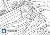 Jonah And The Whale Coloring Pages For Kids sketch template