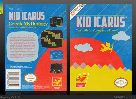 Kid Icarus NES Box Art Cover by qwerty334