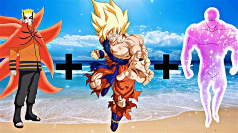Who is Strong ? Goku SSJ + Naruto Baryon Mode + Zeno True Form - YouTube